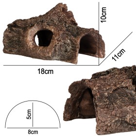 Terrario Caverna de Madeira M - 18x11x10 cm