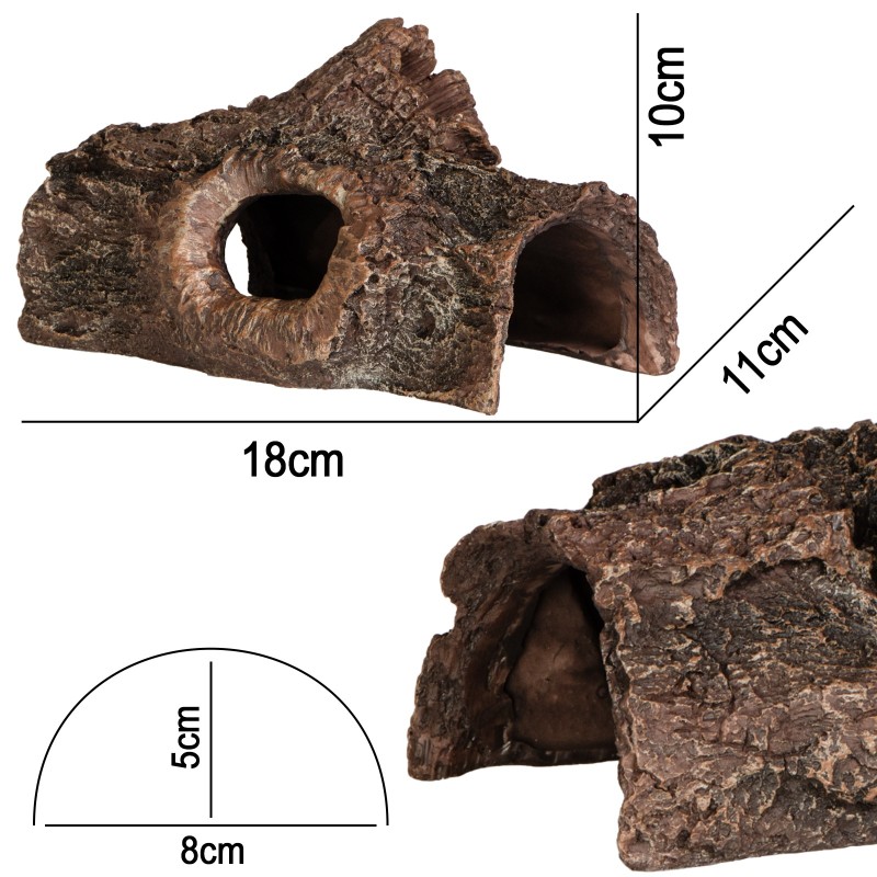 Terrario Wood Cave M - skjul for terrarium