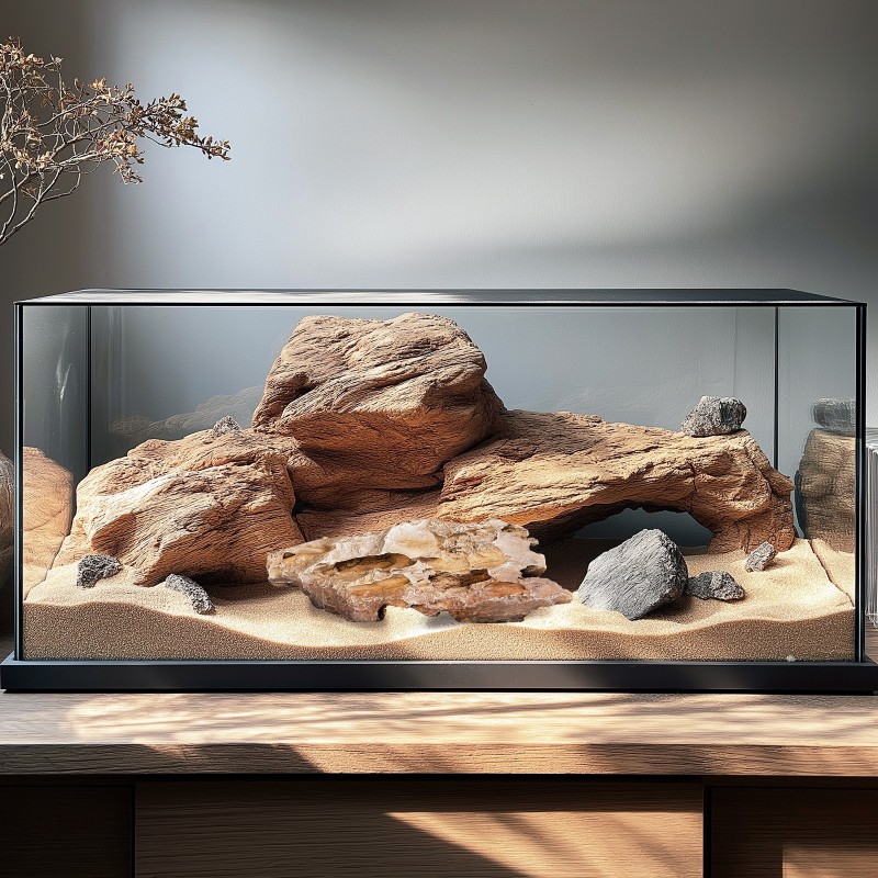 Terrario Dragon Stone S hideout for reptiles