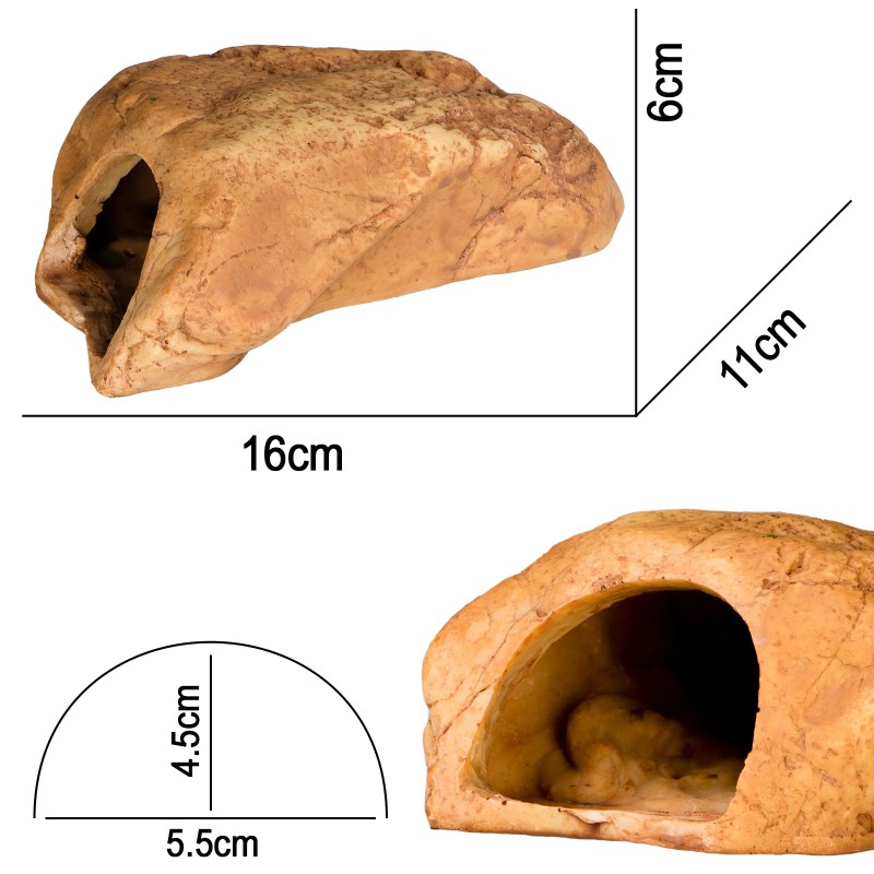 Terrario Rock Shelter S - kryjówka 16x11x6cm