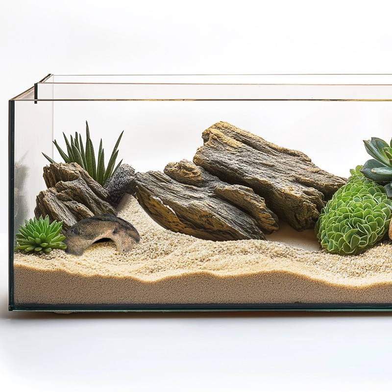 Terrario Gecko Cave S - 16x10x6 cm