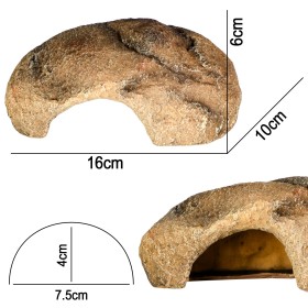 Terrario Gecko Cave S - 16x10x6 cm