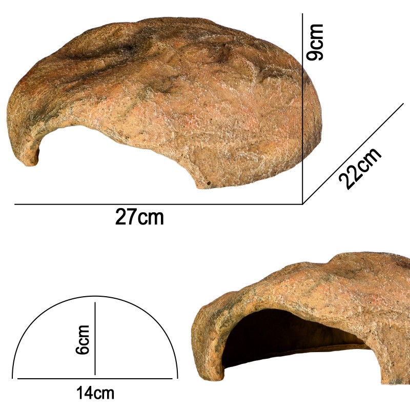 Terrario Gecko Cave L - Rifugio per rettili