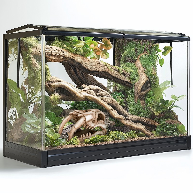 Terrario Crâne de Sabertooth pour terrarium