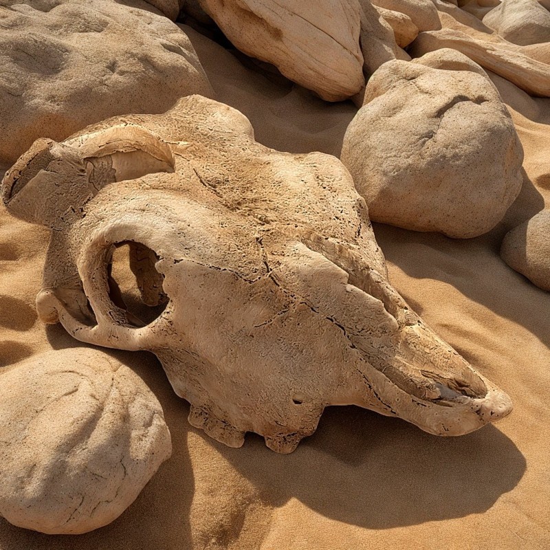 Terrario Buffalo Skull - bisonhodeskalle