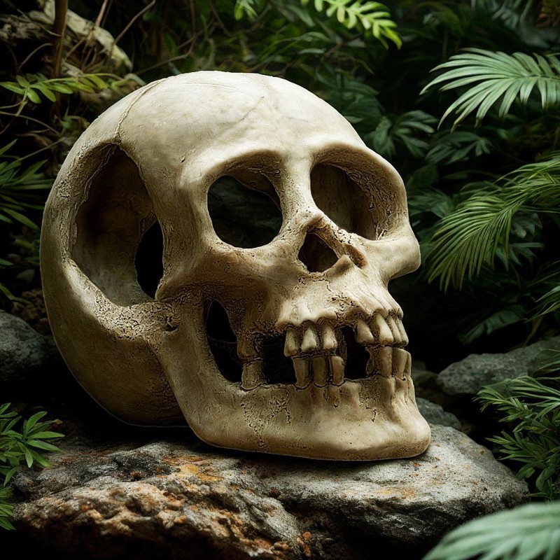 Terrario Human Skull XL decoration