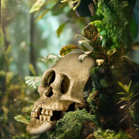 Terrario Human Skull XL - czaszka do terrarium