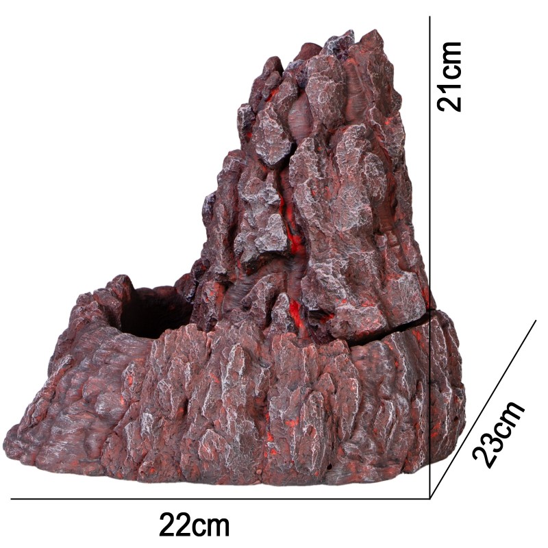 Terrario Volcano Fountain 22x23x21 cm