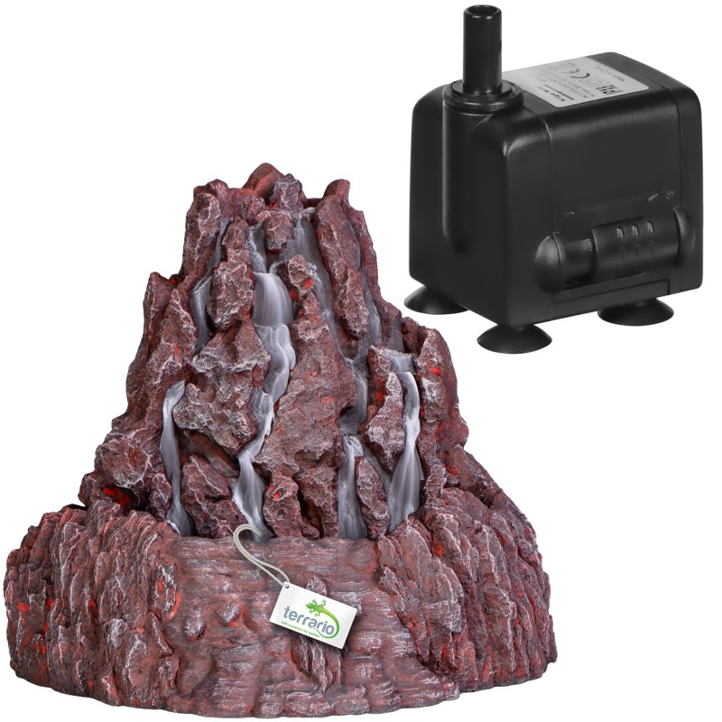 Terrario Volcano Fountain – fontanna do terrarium bez pompki