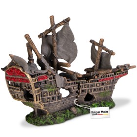 Kruger Meier Pirate Ship – dekoracja do akwarium 25x6x16 cm