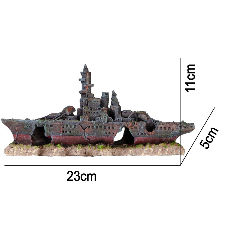 Kruger Meier Battleship - Ornament do akwarium