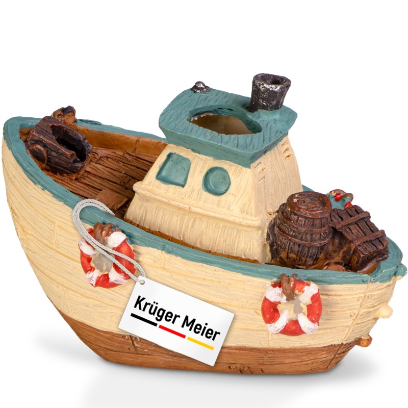 Kruger Meier Fishing Boat - Dekoracja akwariowa