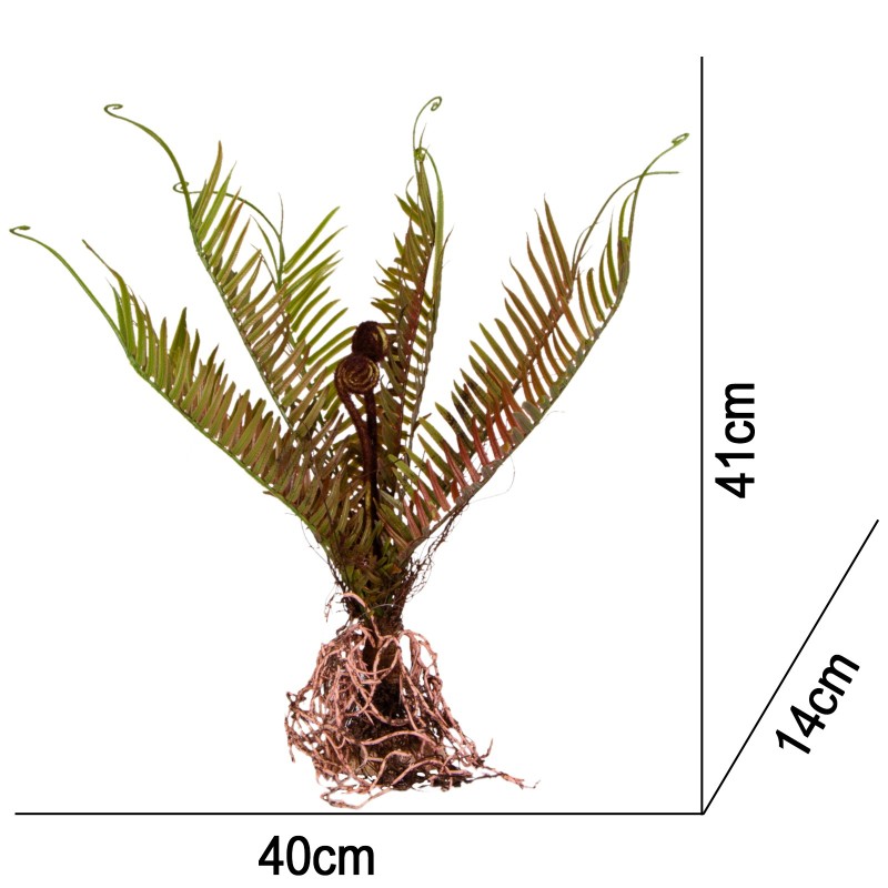 Terrario Giant Fern - Kunstlik Sõnajalg 40x14x41 cm