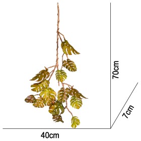 Wisząca Monstera 70 cm - Sztuczna roślina Terrario