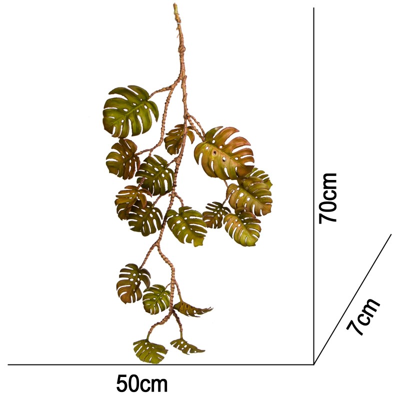 Umelá monstera do terária – 70 cm