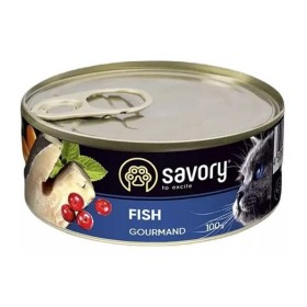 Savory Cat Adult Fish 100g - Gustare pentru Pisici