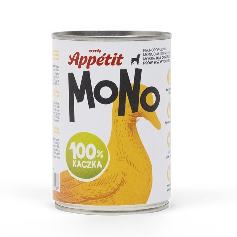 Comfy Appetit Mono - Rață pentru Câini 400g