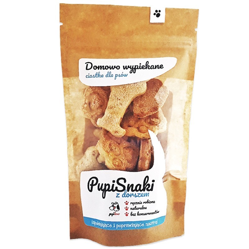 Galletas saludables para perros con bacalao