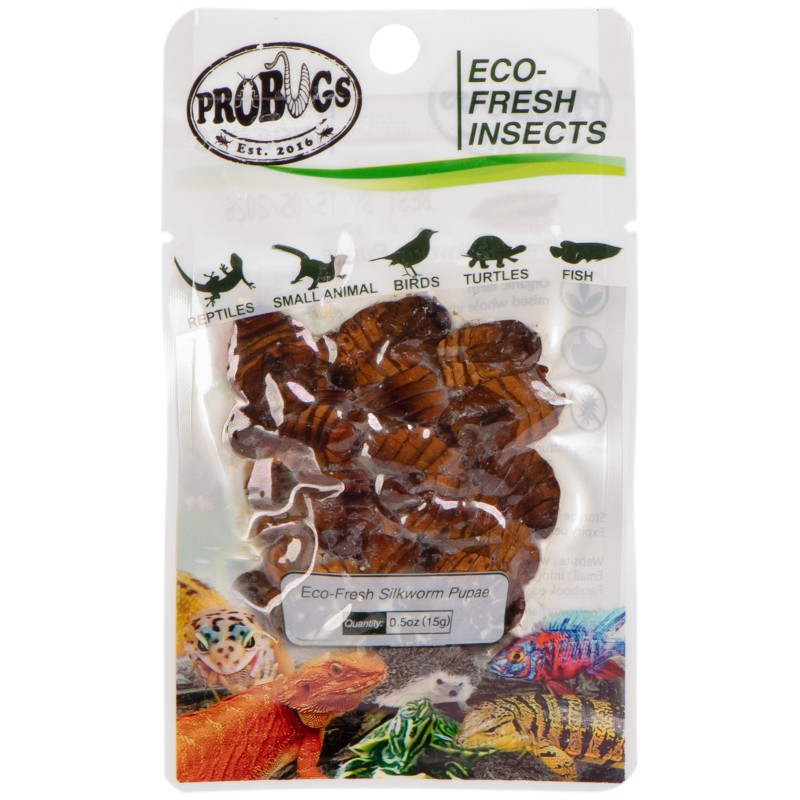 ProBugs Eco-Fresh Larve de Mătase 15g