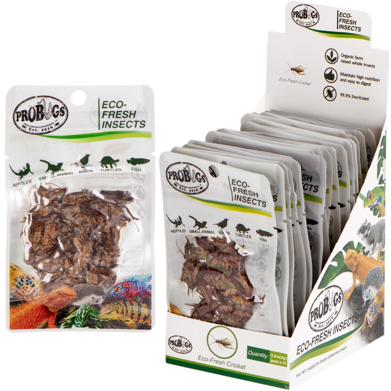 ProBugs Eco-Fresh Grillos 6g - Grillos Frescos