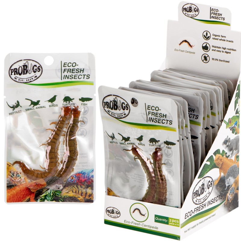 ProBugs Scolopendra - alimento saludable para animales.