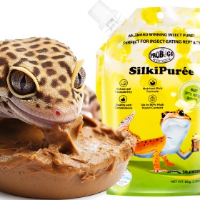 ProBugs SilkiPuree 80g - dieta completa de alimento e vitaminas em gel para répteis.