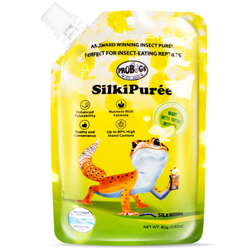 ProBugs SilkiPuree 80g - complete food diet and vitamins in gel form for reptiles.