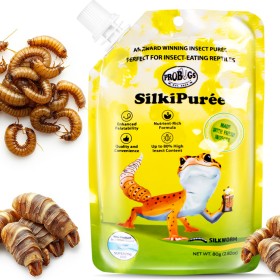 ProBugs SilkiPuree 80g - dietă completă, aliment și vitamine în gel pentru reptile.