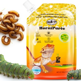 ProBugs HorniPuree 80g - dieta completa de alimento y vitaminas en gel para reptiles.