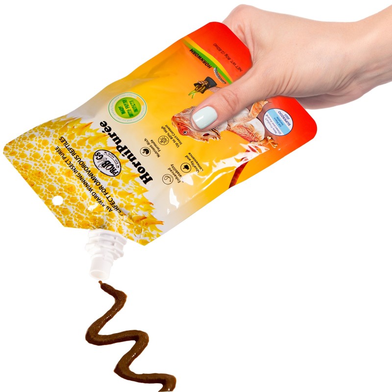 ProBugs HorniPuree 80g - dieta completa de alimento y vitaminas en gel para reptiles.