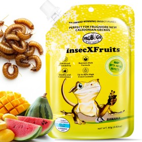 ProBugs InsecXFruits 80g - pilnvērtīga diēta un vitamīni želejā reptiļiem