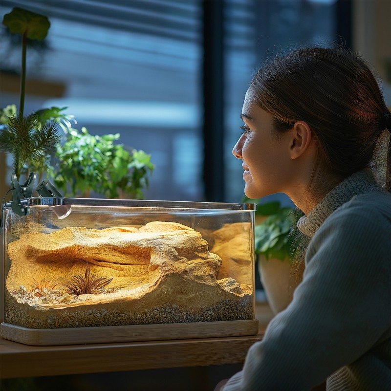 Lámpara ReptiSun con Termostato para Terrario