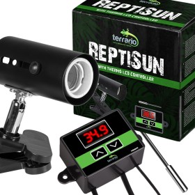 ReptiSun-lampe med termostat til terrarium