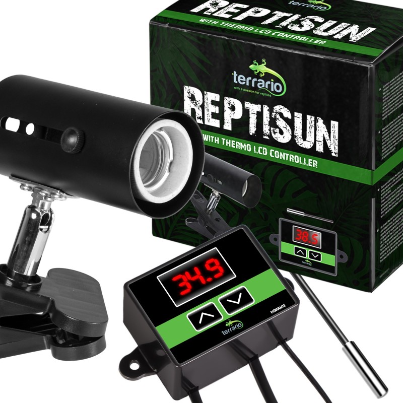 ReptiSun-Lampe mit Thermostat für das Terrarium